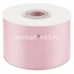 Лента атласная (5 см*22,85 м) Нежно-розовый, 1 шт.