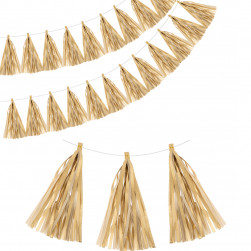 Гирлянда Тассел, Золото, 35*12 см, 12 листов.
