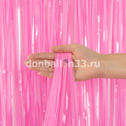 Занавес Дождик Светло-розовый, Макарунс, 100*200 см, 1 шт.