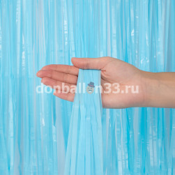 Занавес Дождик Светло-голубой, Макарунс, 100*200 см, 1 шт.