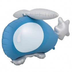 К ФИГУРА Вертолет голубой 3D