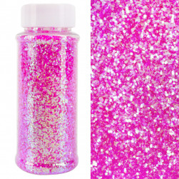 Конфетти фольга Шестиугольники, Светло-розовый, Перламутр, 0,1 см, 90 г.