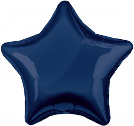 Шар (19''/48 см) Звезда, Сапфир, 1 шт.
