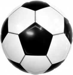 Шар (18''/46 см) Круг, Футбольный мяч, 1 шт.