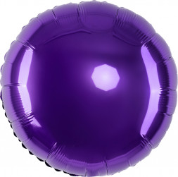 Шар (18''/46 см) Круг, Фиолетовый, 1 шт.