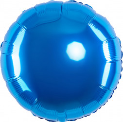 Шар (9''/23 см) Мини-круг, Синий, 1 шт.