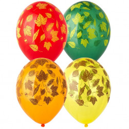 Шелкография крист 14" Осенние листья, 25шт