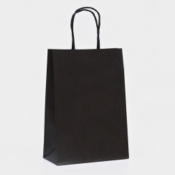 Пакет крафт «Радуга», чёрный, 18×8×25 см, 80 г/м², 1 шт.