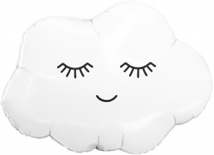 Шар (26''/66 см) Фигура, Белое облачко, 1 шт. в уп.