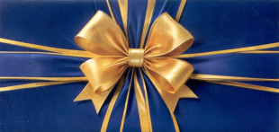 Конверты для денег, Золотой бант, 10 шт.