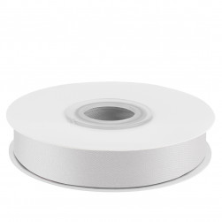 Лента атласная (1,2 см*22,85 м) Яркое серебро, 1 шт.