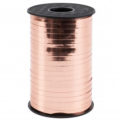 Лента полипропиленовая (0,5 см*250 м) Розовое Золото, Металлик, 1 шт.