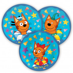 Тарелки (7''/18 см) Три Кота, Морские приключения, 6 шт.