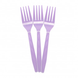 Вилки, Сиреневый, 15 см, 10 шт. в упак.