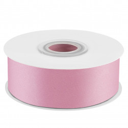 Лента атласная (2,5 см*22,85 м) Розовый, 1 шт.