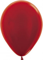 Шар (12''/30 см), Красный (515), металлик, 50 шт.