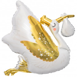Шар (31''/79 см) Фигура, Аист, 1 шт. в уп.