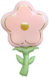 Шар (33''/84 см) Цветок, Розовый, 1 шт.
