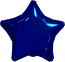 Логотип «Шар (19''/48 см) Звезда, Темно-синий, 1 шт.»