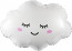 Логотип «Шар (27''/69 см) Фигура, Облако, Белый, 1 шт.»