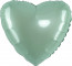 Логотип «Шар (18''/46 см) Сердце, Мятный, Макарунс, 1 шт.»
