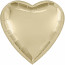 Логотип «Шар (36''/91 см) Сердце, Шампань, 1 шт. в уп.»