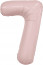 Логотип «Шар (40''/102 см) Цифра, 7 Slim, Пыльная роза, 1 шт. в уп.»