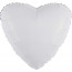 Логотип «Шар (19''/48 см) Сердце, Белый, 1 шт.»