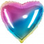 Логотип «Шар (9''/23 см) Мини-сердце, Нежная радуга, Градиент, 1 шт.»