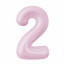 Логотип «Шар (40''/102 см) Цифра, 2 Slim, Зефирный, 1 шт. в уп.»