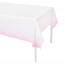 Логотип «Скатерть одноразовая, Конфетти, Белый/Розовый, 137*274 см, 1 шт.»