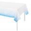 Логотип «Скатерть одноразовая, Конфетти, Белый/Голубой, 137*274 см, 1 шт.»