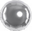 Логотип «Шар (18''/46 см) Круг, Серебро, 1 шт.»