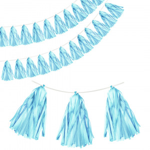 Логотип «Гирлянда Тассел, Светло-голубой, 35*12 см, 12 листов.»