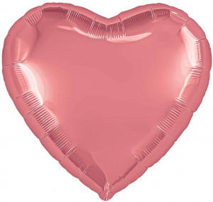 Логотип «Шар (36''/91 см) Сердце, Кармин, 1 шт. в уп.»