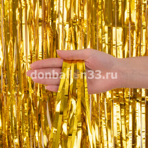 Логотип «Занавес Дождик Золото, Металлик, 100*200 см, 1 шт.»