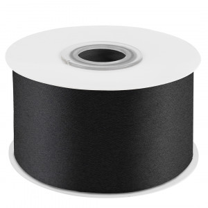 Логотип «Лента атласная (3,8 см*22,85 м) Черный, 1 шт.»