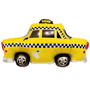 Логотип «К ФИГУРА Такси машина желтая»