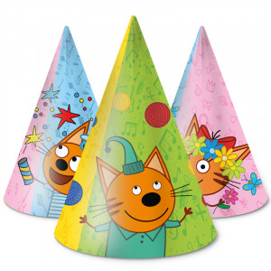 Логотип «Колпаки, Три Кота, Играем вместе, Ассорти, 6 шт. в упак.»