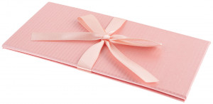 Логотип «Конверт для денег, Атласная лента, Розовый, Перламутр, 17*8 см, 1 шт.»
