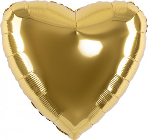 Логотип «Шар (32''/81 см) Сердце, Золото, 1 шт.»