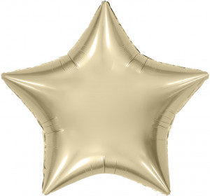 Логотип «Шар (36''/91 см) Звезда, Шампань, 1 шт. в уп.»