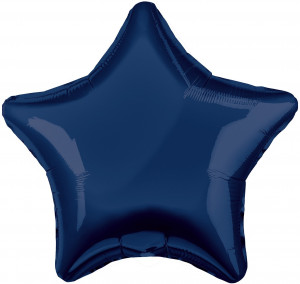Логотип «Шар (19''/48 см) Звезда, Сапфир, 1 шт.»