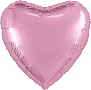 Логотип «Шар (30''/76 см) Сердце, Розовый, 1 шт. в уп.»