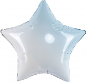 Логотип «Шар (32''/81 см) Звезда, Голубой, Градиент, 1 шт.»