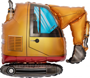 Логотип «Шар (30''/76 см) Фигура, Экскаватор, 1 шт. в уп.»