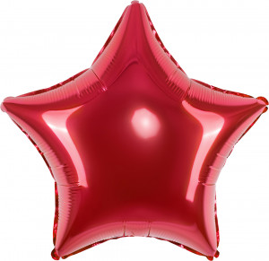 Логотип «Шар (32''/81 см) Звезда, Красный, 1 шт.»