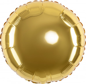 Логотип «Шар (18''/46 см) Круг, Золото, 1 шт.»