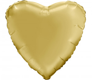 Логотип «Шар (19''/48 см) Сердце, Мистик, Золото, Сатин, 1 шт.»