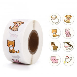 Логотип «Наклейка "Фермерские звери" d=2,5 см, 1 шт. на выбор»